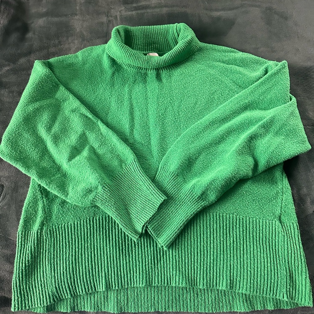 a new day Vibrant Green Turtleneck Sweater